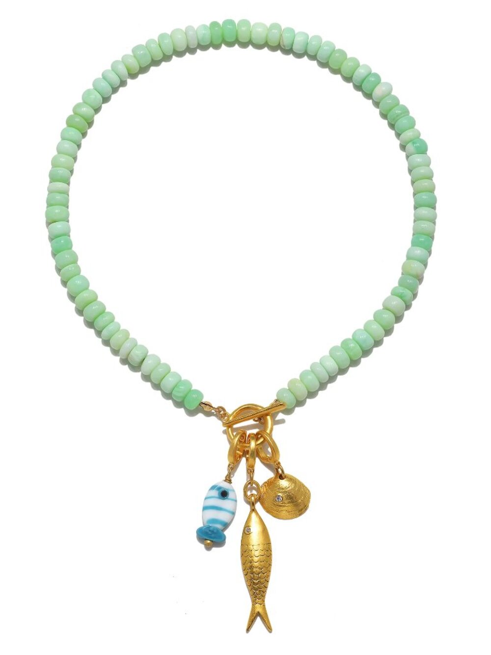 Sequin Amelie Charm Necklace